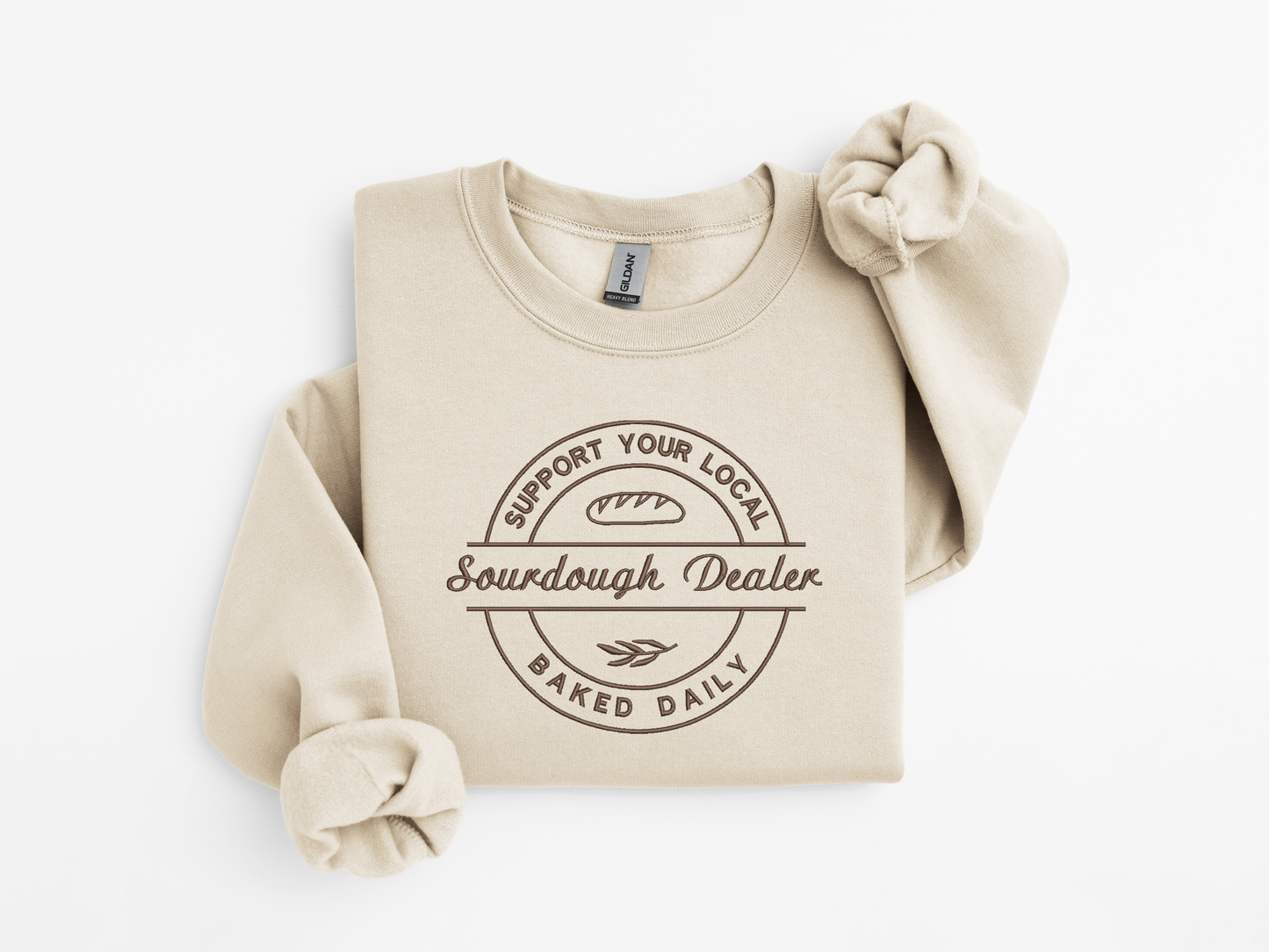 Support Your Local Sourdough Dealer Embroidery Design