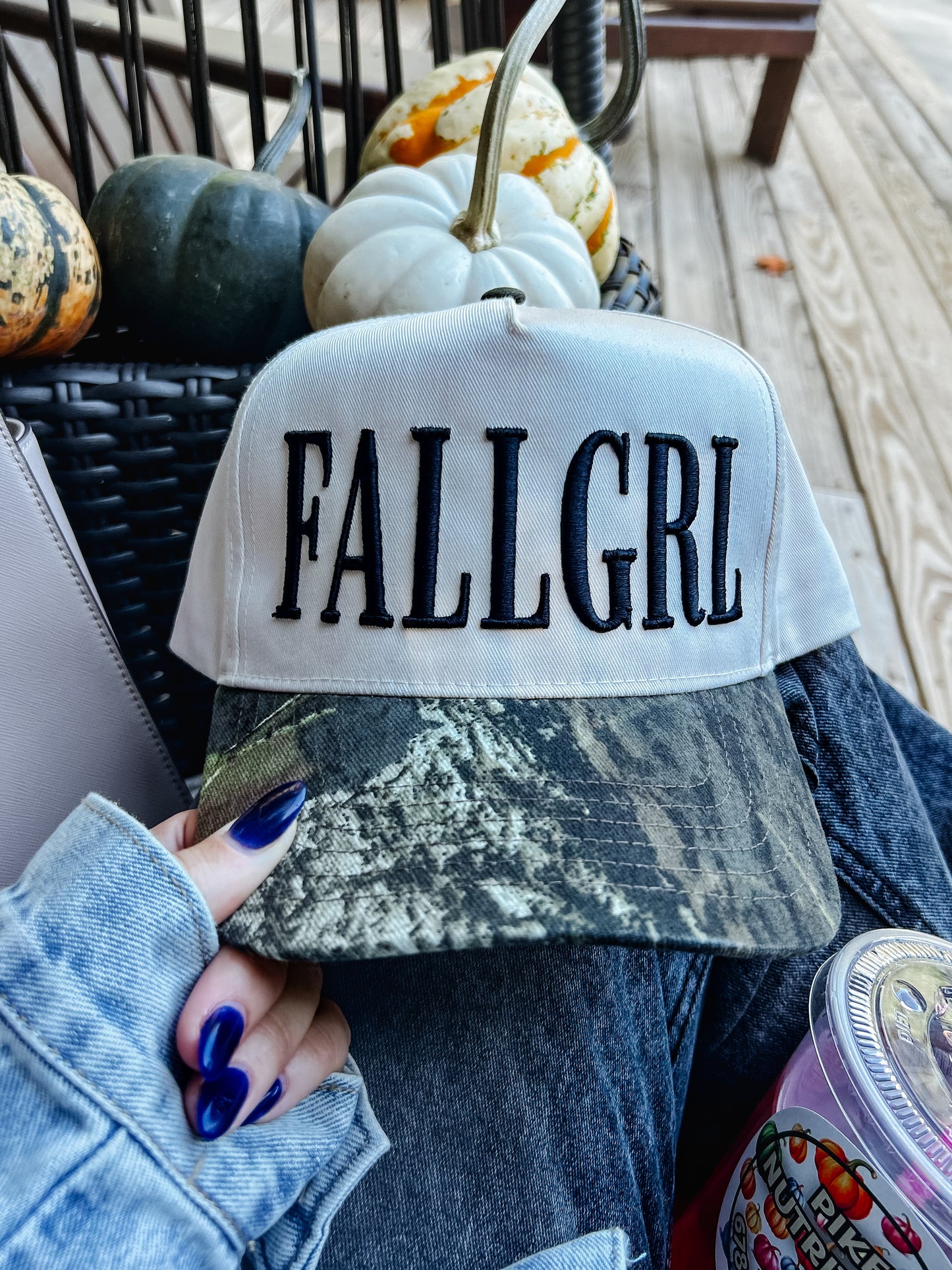 FALL GRL 3D Embroidered Hat