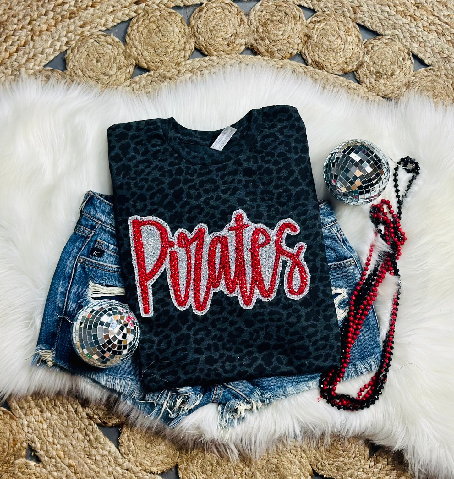 Stacked Pirates Appliqué team tee