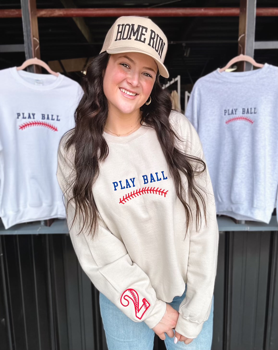 Play Ball Customizable Game Day Sweatshirt