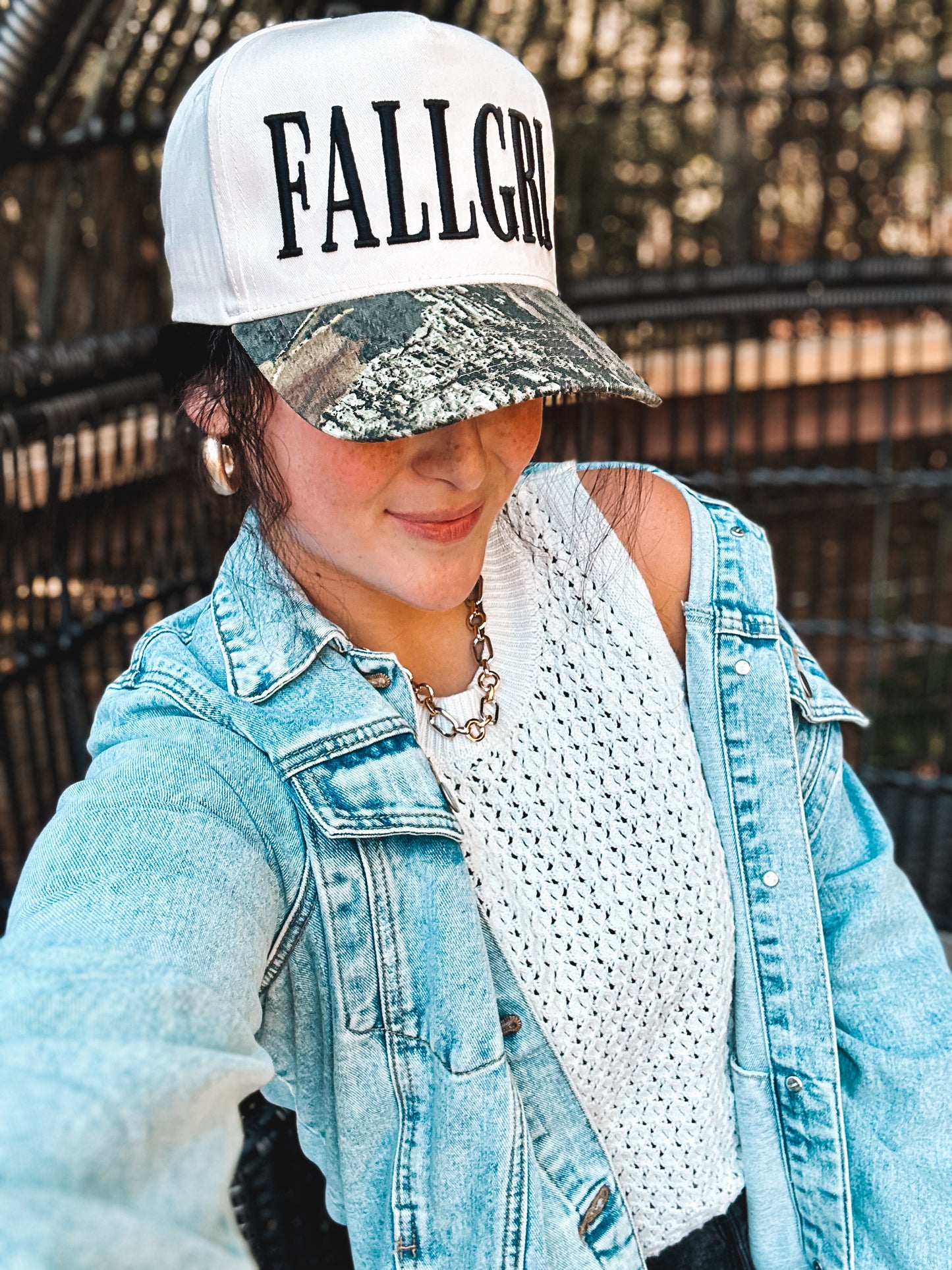 FALL GRL 3D Embroidered Hat