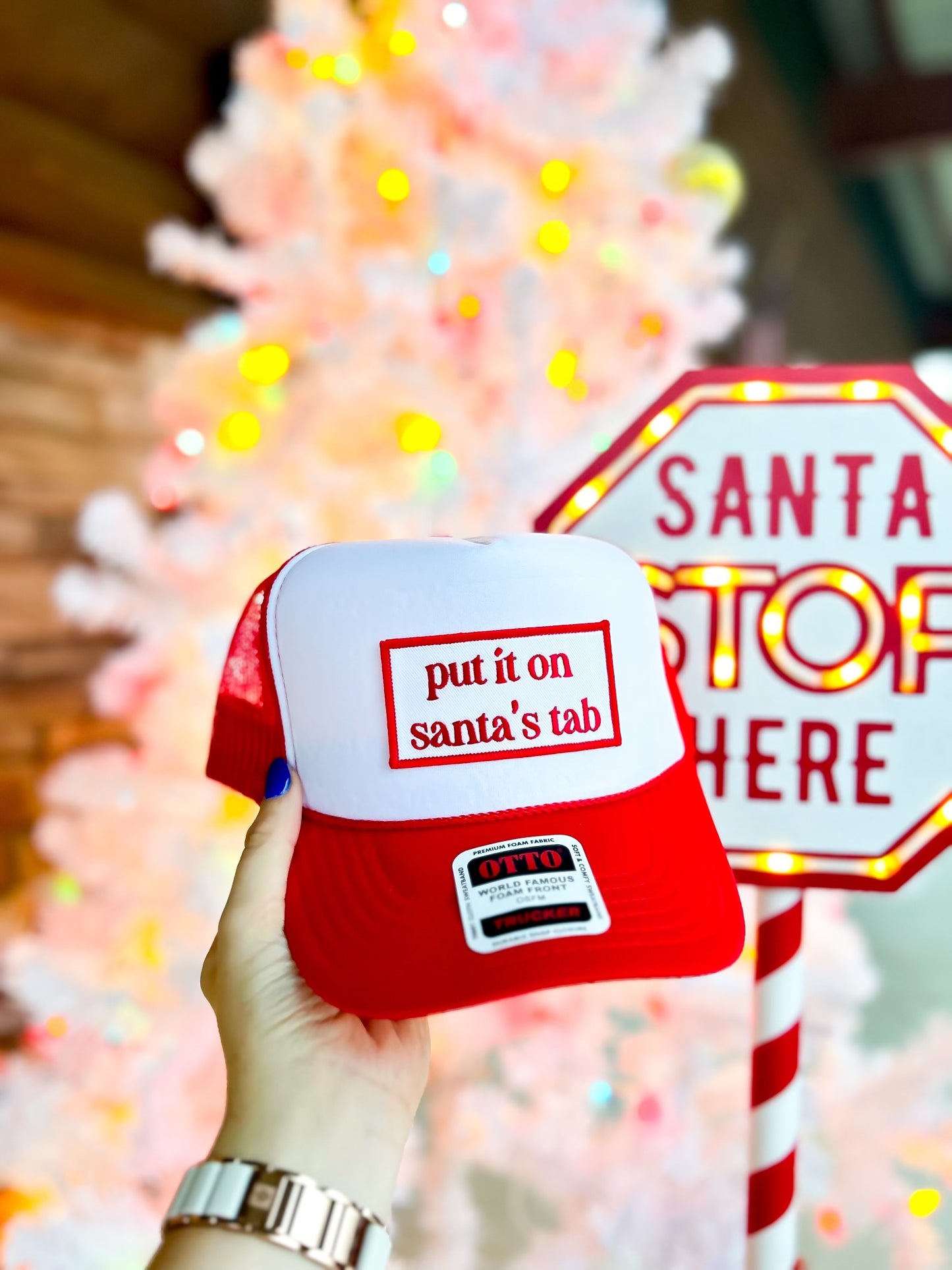 Put it on Santa’s Tab Trucker Hat