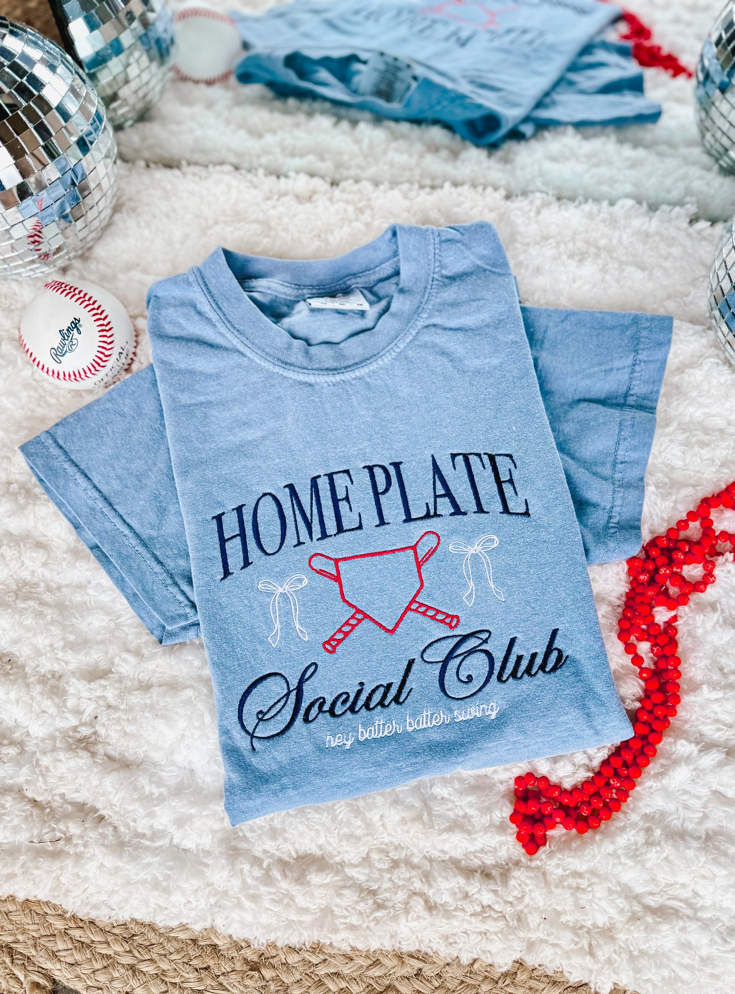 Home Plate Social Club Embroidered Tee