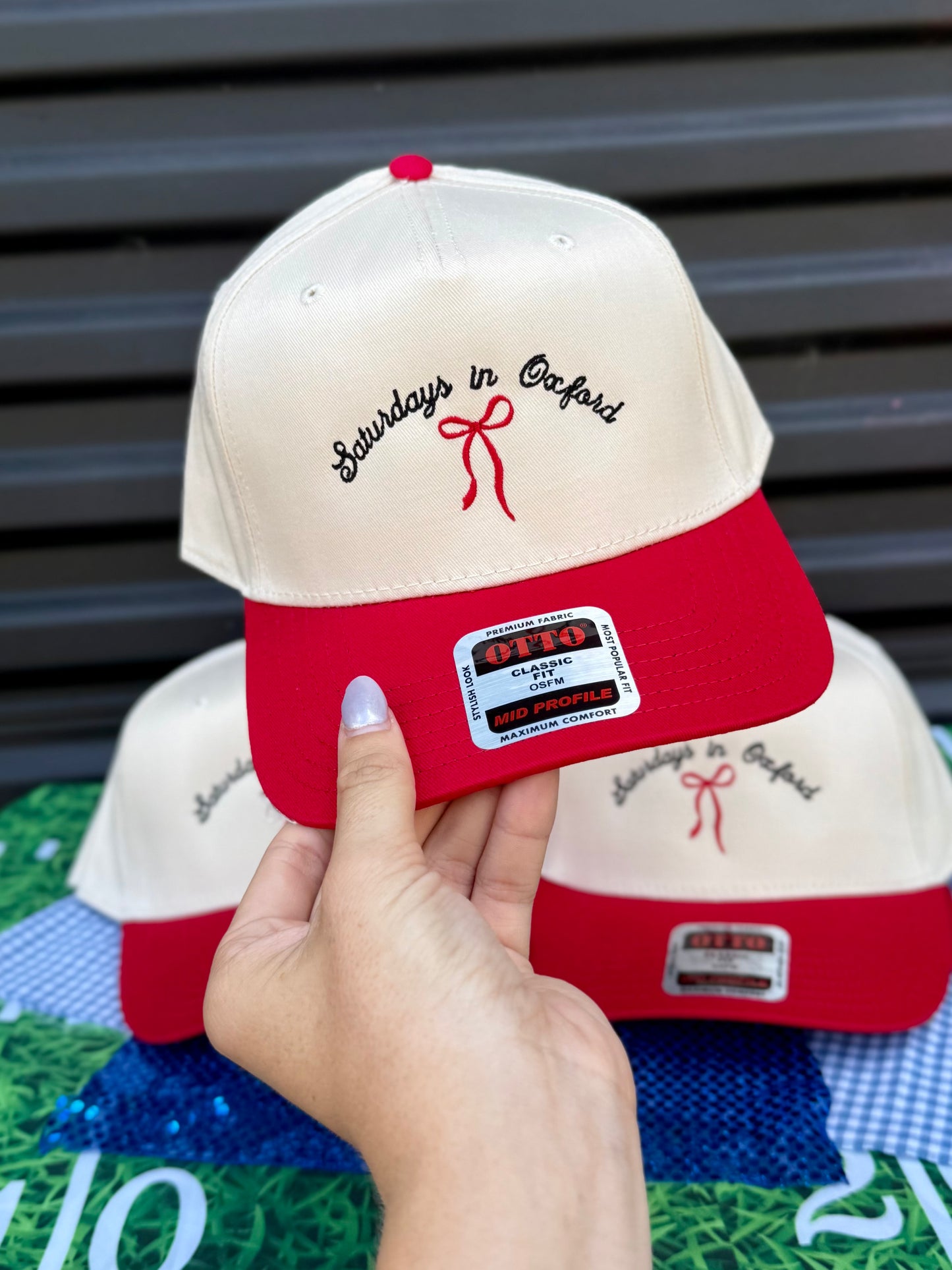 Saturdays In Custom Town Embroidered Trucker Hat