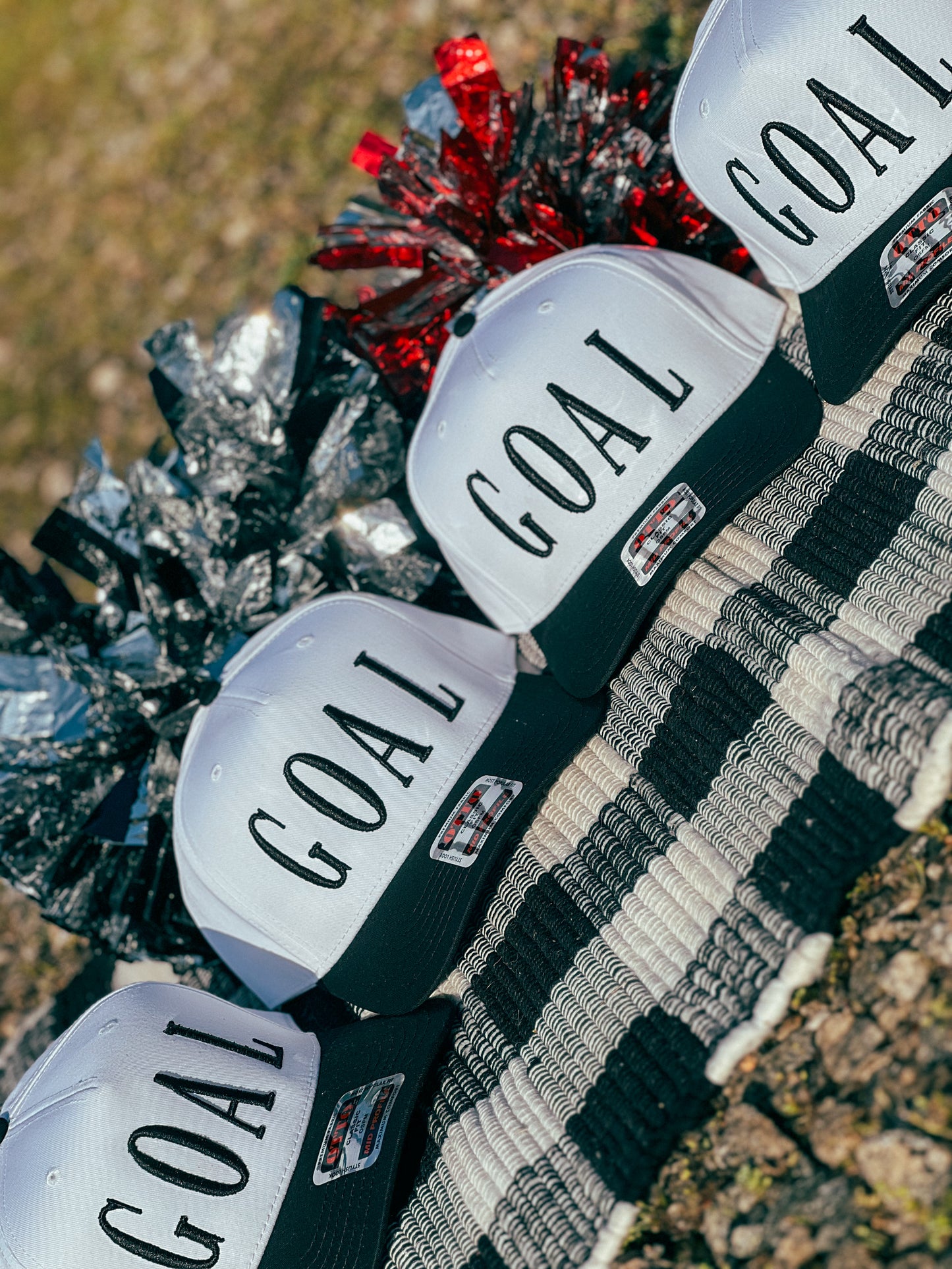 Goal 3D Embroidered Soccer Trucker Hat