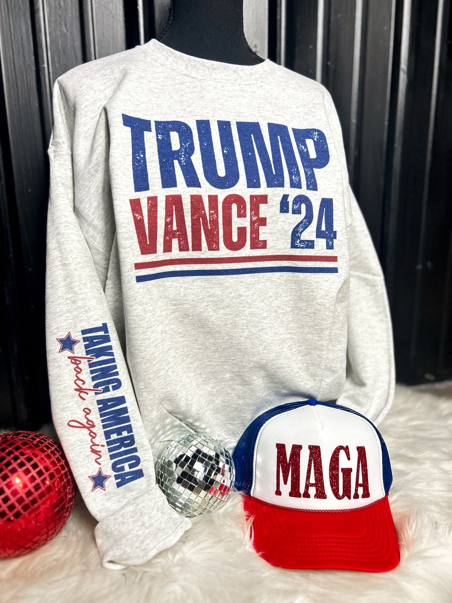 Taking America Back Trump 2024 Graphic Sweatshirt