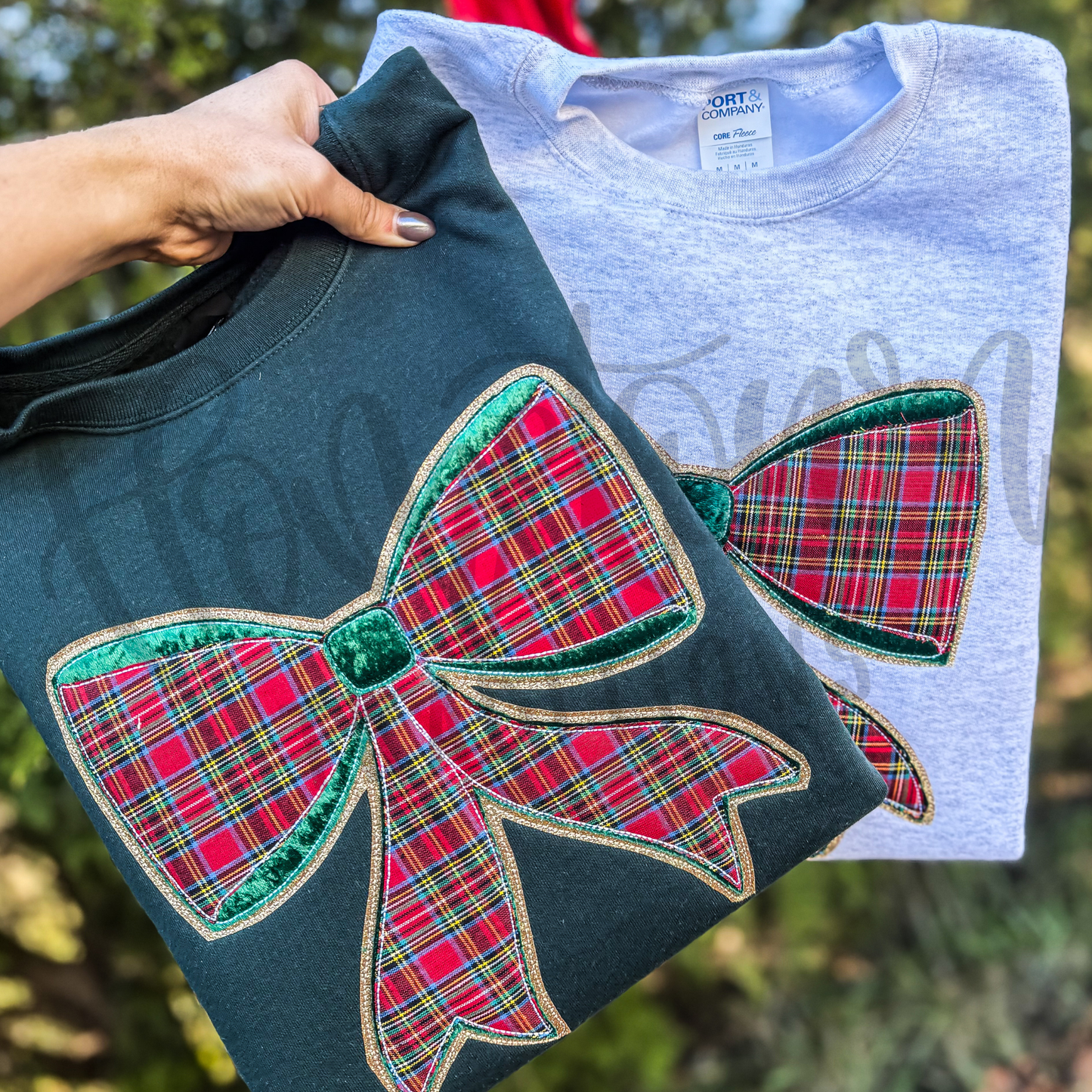 Layered Bow Applique Embroidery Design