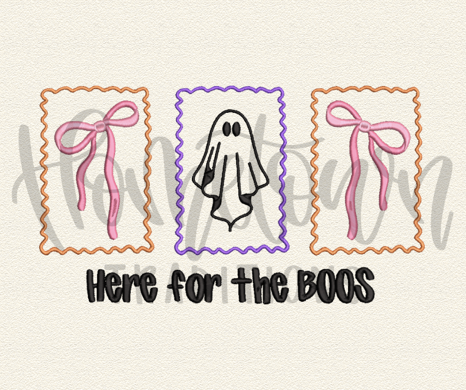 Here for the Boos Halloween Embroidery Digital Design