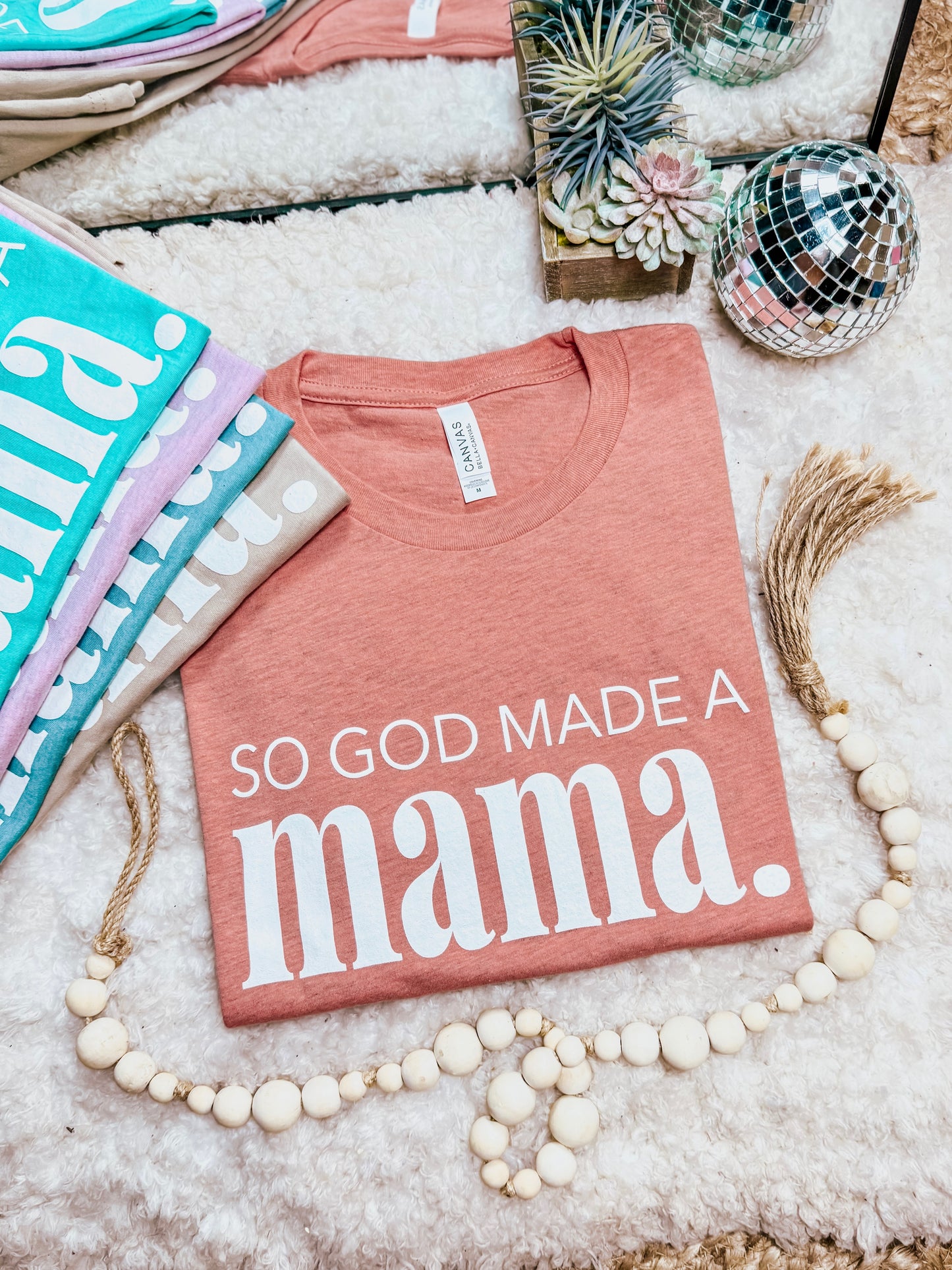So God Made Me a Mama Graphic Tee