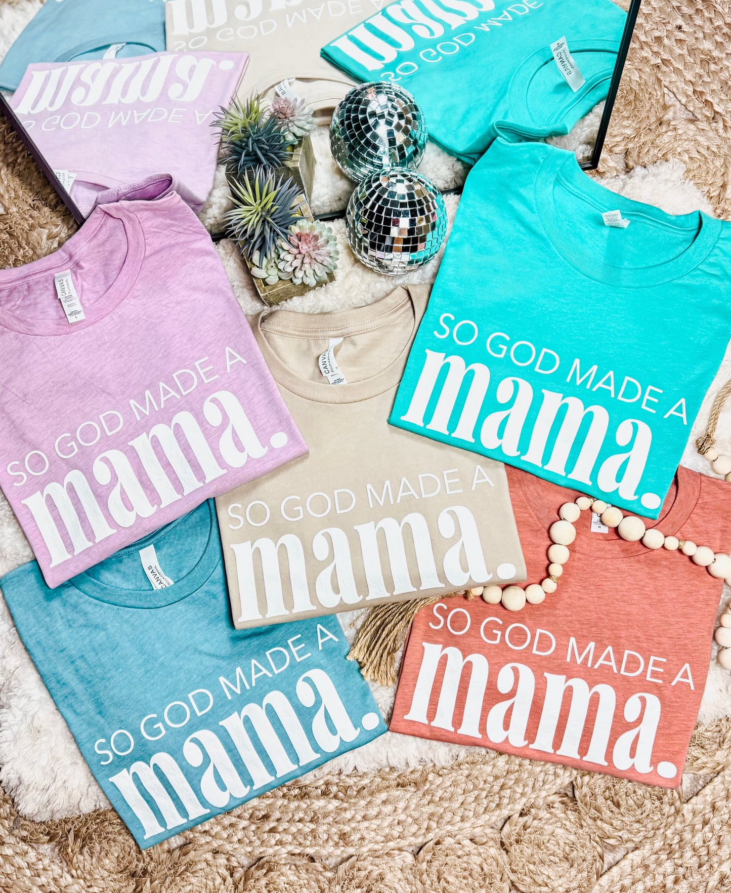 So God Made Me a Mama Graphic Tee