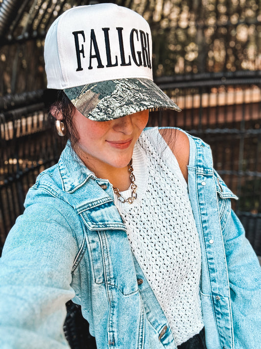 FALL GRL 3D Embroidered Hat