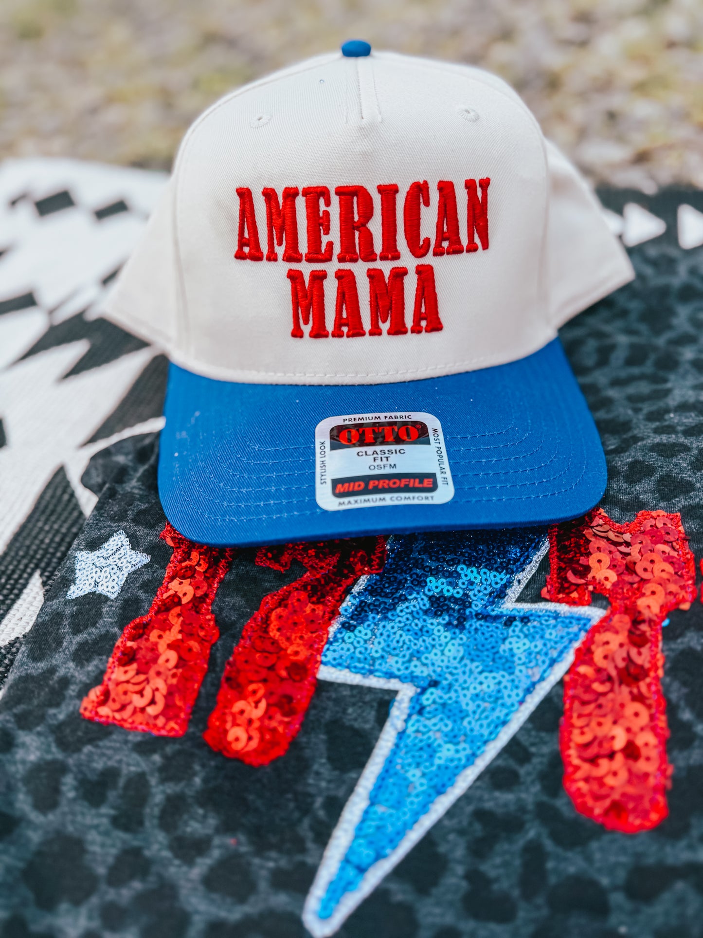 American Mama 3D Embroidered Trucker Hat