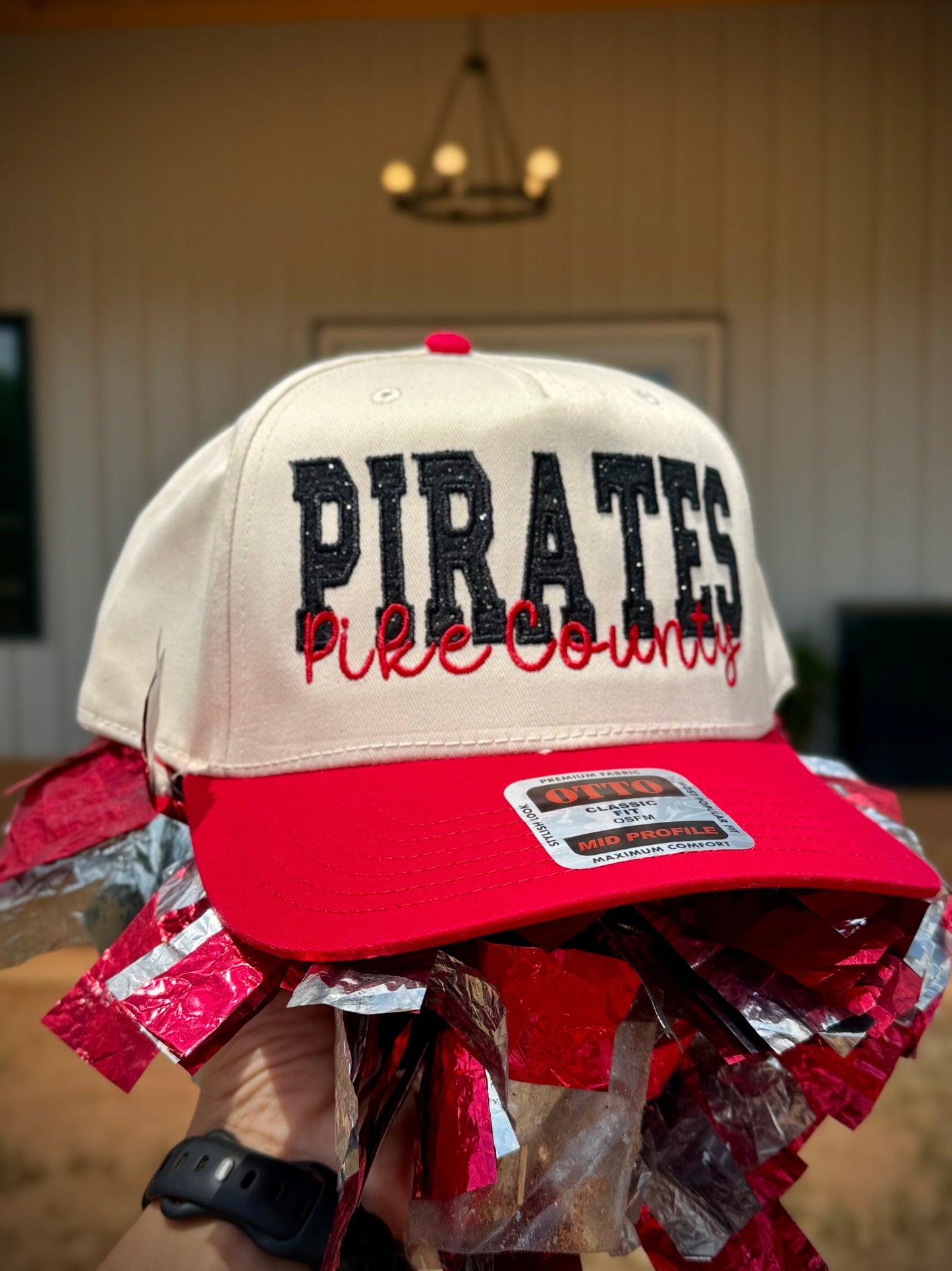 Glitter Embroidered Trucker Hat