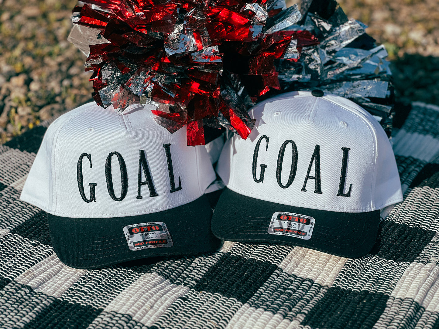 Goal 3D Embroidered Soccer Trucker Hat