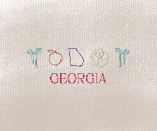 Georgia Icon Embroidery Design