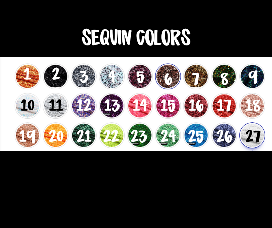 Customized Varsity Letter Sequin + Glitter Team Sweatshirt