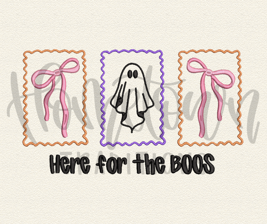 Here for the Boos Halloween Embroidery Digital Design